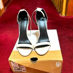 Call It Spring Qerinna White Strappy Heeled Sandals